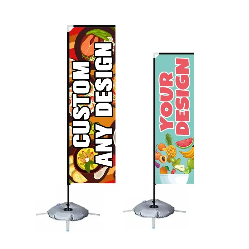 Pravokotna zastava na plaži